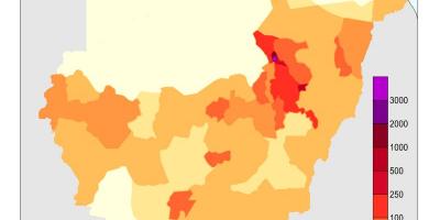 Sudan nüfusu haritası 
